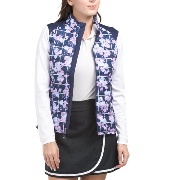 PETER MILLAR NAVY/WHITE Merge Hybrid Jacket